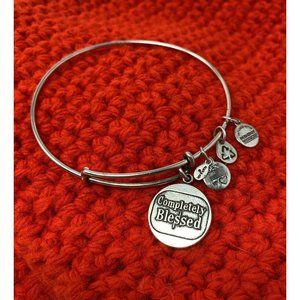 Alex and Ani Completely Blessed Charm Bracelet Silver Tone 2013 Energy